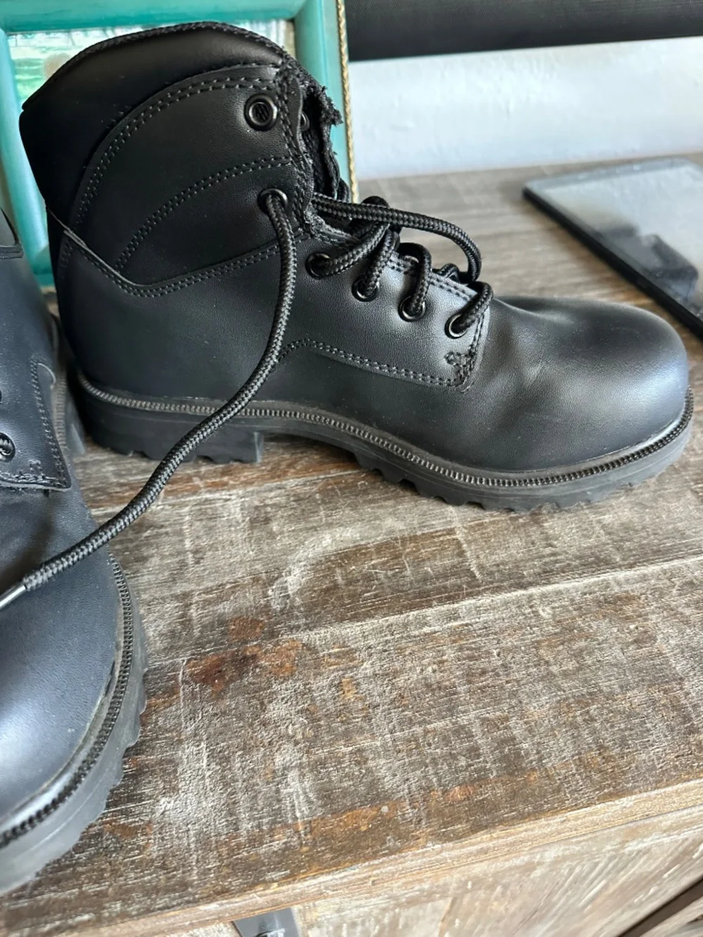 Brahma Boot Sz 7w Combat Style Black